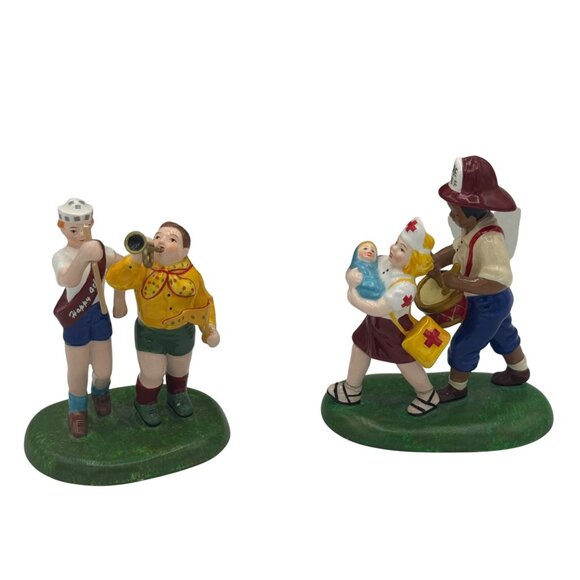 Department 56 Figurines Joyous Celebration Set Of 2 Hand-Painted Collectibles - Picture 1 of 4